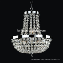 Hôtel petite lampe suspendue lumière chaude plafond lampe lustre en cristal en Chine Guzhen